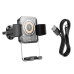 Автотримач BOROFONE BH209+ Wireless Charging 15W, кріплення на решітку, клямка 50-90мм, Black, Box