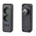 Розетка трійник із заземленням F102-Black, 2 розетки+3USB(1А), 2500W, 10A, 110-250V~Max, Blister