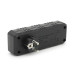 Розетка трійник із заземленням F102-Black, 2 розетки+3USB(1А), 2500W, 10A, 110-250V~Max, Blister