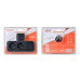 Розетка трійник Т-подібний із заземленням F303-Black, 2 розетки+2USB+1Type-C, 2500W, 10A, 110-250V~Max, Blister