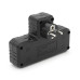 Розетка трійник Т-подібний із заземленням F303-Black, 2 розетки+2USB+1Type-C, 2500W, 10A, 110-250V~Max, Blister