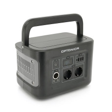 Зарядна станція Optonica B600-A1. Ємність 512Wt/h, Потужність 600Вт. Out:2xAC230, 2хDC13.3V/10A, USB-3x5V/2.4A, Type-C 100W(PD), 290х210х204мм. 7.9кг