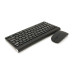 Комплект бездротовий KM908 (KB+Mouse), (Eng/Pyc), 2.4G, 78 клавіш, Black, Box