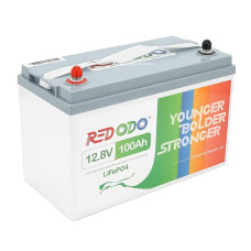 Акумуляторна батарея LiFePO4 Redodo 12V 100Ah Self-heating, 1280Wh, BMS 100A, 329*172*214мм