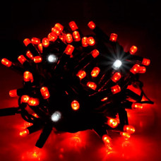 Гірлянди 100LED (ДІОД) Red, 10 метрів, чорна ізоляція (вулична), BOX
