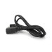 Кабель живлення CN 1m, 0.5mm, PC-184/2 B-C13 2 pin (американський роз'єм), Black, OEM Q50