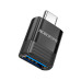 Перехідник Borofone BV18 USB3.0(F) => Type-C(M), Black, Blister