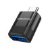 Перехідник Borofone BV18 USB3.0(F) => Type-C(M), Black, Blister