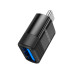 Перехідник Borofone BV18 USB3.0(F) => Type-C(M), Black, Blister