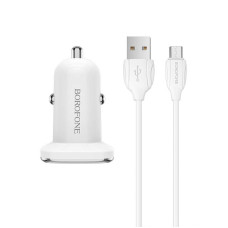 Набір BOROFONE BZ12A АЗУ 1xUSB+ кабель micro, 1м, White, Box