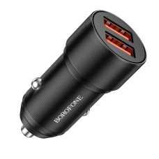Набір BOROFONE BZ19 АЗУ 2хUSB + кабель Lighting, 2.4A, Black, Box