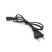 Кабель живлення 1.0m, 0.5mm, PC-184/2 CEE7 / 16-C7 2 pin (для побутової техніки), Black, OEM Q600