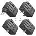 Мережевий фільтр HOCO AC18A на 1 розетку + 2 USB + USB-C, 35W, кабель 1,5 м, 220В, Black, Box
