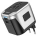 Фільтр HOCO AC5 на 1 розетку + 2 USB, 220В, кабель 1,5м, Black/Gray, Box