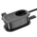 Фільтр HOCO NS7 на 1 розетку + 2 USB+ USB-C, 20W, кабель 1.1м, 220В, Black, Box