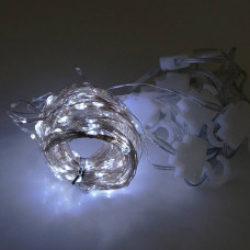 Гірлянда 200LED Штора (White), USB+пульт, мідний провід, 8 режимів, 3*2метри, прозора ізоляція, BOX