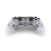 Геймпад Brazzers BR-P05 беспроводной для PS4/PC/IOS/Android DUAL Motor Vibration, BT4.0, AUX, LED light bar, Transparent, 3.7V, 600mAh, Blister-box