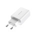 Набір BOROFONE BA21A СЗУ+ кабель Type-C, 1xUSB, 3A, кабель 1м, White, Blister