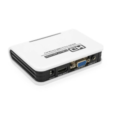 Активний конвертер HDMI (input) на VGA(output)+ Audio Adapter, White, 4K / 2K,