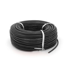 Кабель силіконовий луджений AWG 8 (чорний) 100м