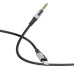 Кабель Borofone BL19 DC3.5 (тато) =>Type-C (тато), круглий, 1м, Black, Box