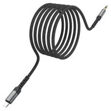 Кабель Borofone BL15 DC3.5 (тато) => Lighting (тато), круглий, 1м, Gray, Box