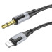 Кабель Borofone BL19 DC3.5 (тато) => Lighting (тато), круглий, 1м, Black, Box