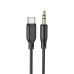 Кабель Borofone BL18 Jack 3.5mm(M) =>Type-C(M), 1м, Black, Box