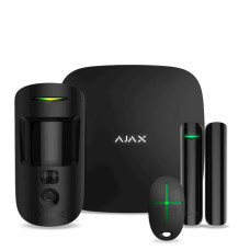 Комплект бездротової сигналізації Ajax StarterKit Cam (HDR) black (Hub 2/MotionCam(HDR)/DoorProtect/SpaceControl)