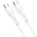 Кабель Hoco X37, Type-C-Type-C, 60W, White, довжина 0.5м, BOX