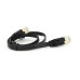 Патч-корд литий плоский WEEPDA, UTP, RJ45, Cat.7, 0.5m, Cu, чорний