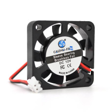Кулер корпусний Caizhu-Fan 4010, 40x40x10mm, 12V/0.05A, RPM 6500±10%, 2-pin, Black, OEM