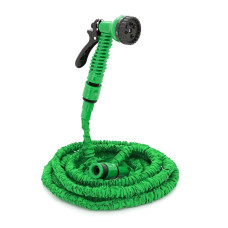Шланг Садовий KY-150G, 5-15м/50ft, + розпилювач, насадка на кран,Green, Box