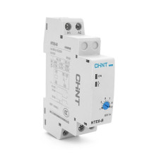 Реле часу CHINT NTE8В015S, на DIN-рейку, затримка включення-0.1с-5с, Ue/le: AC-15 240В/0,75А, -5°С~+40°С, 93х66,5х18,5 мм