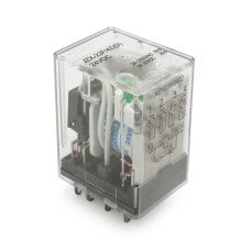 Реле електромагнітне CHINT JZX-22F(D)/4Z, DC24V, контактна група 4CO+4NO, (0,9~1,2) Вт, номінальний ток 3А, катушка 640×(1±10%)Ом, 27,5*21,5*35,5мм