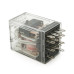 Реле електромагнітне CHINT JZX-22F(D)/4Z, АС220, контактна група 4CO+4NO, (1,8~2) VA , номінальний струм 3А, котушка 39000×(1±10%)Ом, 27,5*21,5*35,5мм