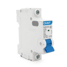 Автоматичний вимикач змінного струму CHINTNXB-63 1P C50, 50A