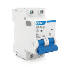 Автоматичний вимикач змінного струму CHINTNXB-63 2P C6, 6A