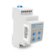 Реле контролю фаз CHINT NJYB3-8 AC380V, 3F3P, Захист U+(1,05~1,3)*Us/U-(0,7~0,95)*Us,Затримка 0,1~10с,Захист обриву/послідовності фаз/баланс5-15%,Ue2 Ie0.75/0.47, 1CO+1NO