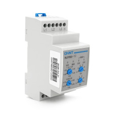 Реле контролю фаз CHINT NJYB3-12 AC220V, 3F4P, Захист U+(1,05~1,3)*Us/U-(0,7~0,95)*Us,Затримка 0,1~10с,Захист обриву/послідовності фаз, Ue240/415V, Ie0.75/0.47, 1CO+1NO