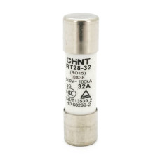Плавкий запобіжник CHINT-RT28-32 (RO15) 25A 500AC, 10×38mm, змінної напруги, 20 штук в упаковці, ціна за 1 штуку