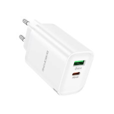 СЗУ BOROFONE BA87A, PD65W+Q3.0, 1xUSB+1xUSB-C, 65W, White, Box
