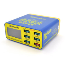 Зарядні станція з цифровою індикацією MECHANIC iCharge 6M , 6*USB-A(1*QC3.0-15W), 220V/40W. 155*115*55mm