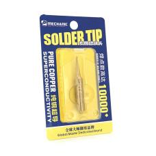 Жало для паяльника MECHANIC 900M-T-FI 4*6,3mm, мідь, висока теплопровідність, швидке нагрівання, вузький конус