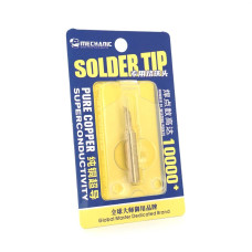 Жало для паяльника MECHANIC 900M-T-SK 4*6,3mm, мідь, висока теплопровідність, швидке нагрівання, перо середнє кутове