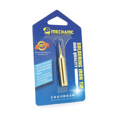 Жало для паяльника MECHANIC MCN 900M-T-IS 4*6,3mm, мідь, гальванічне покриття (gl), висока теплопровідність, швидке нагрівання, широкий MCN конус гнутий