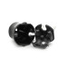 Вилка VIKO без заземлення (mimoza) 7.5А 260V, Black. ПВХ