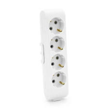 Колодка VIKO Multi-Let 4 гнізда, із заземленням, біла