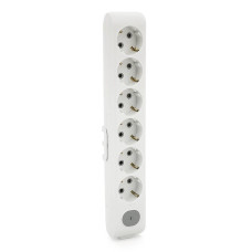 Колодка VIKO Multi-Let 6 гнізда, із заземленням, з вимикачем, біла
