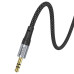 Кабель HOCO UPA26 DC3.5 (тато) => Type-C (тато), круглий в обплетенні, 1м, Black, Box